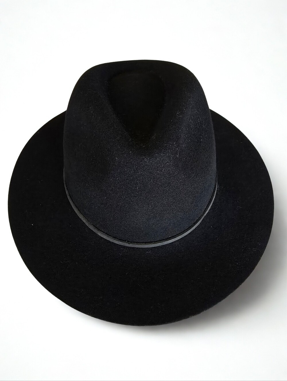 Brixton Tiller Black Wool Felt Wide Brim Hat M 58cm 7 1/4